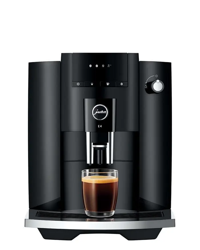 Jura e4 Piano black Home Inclusief reiniging. Verhuur