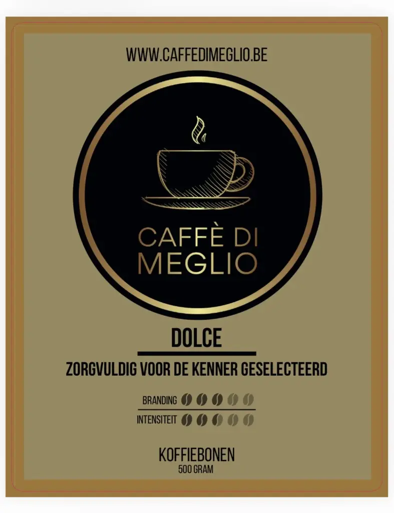 500 gr. koffie bonen 'DOLCE' Caffè Di Meglio 