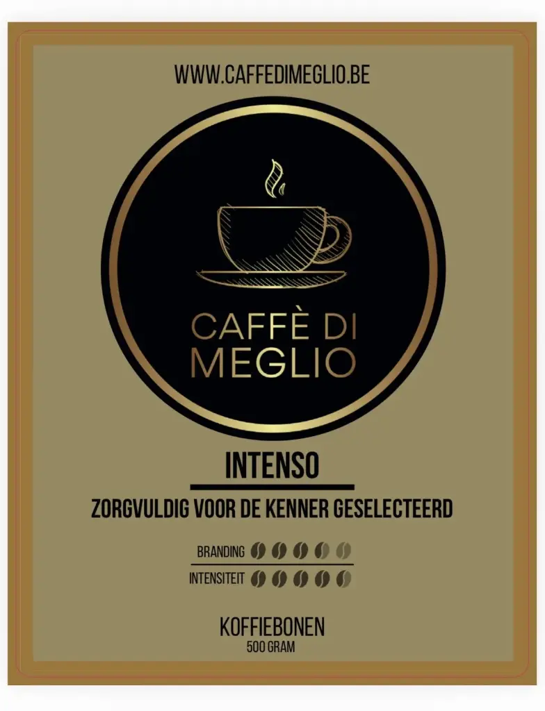 500 gr. koffie bonen 'INTENSO' Caffè Di Meglio 