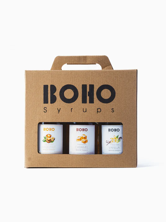 Geschenk set koffie siropen Boho