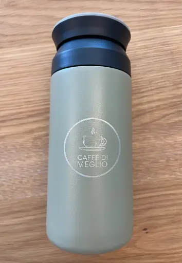 Koffie beker taupe Travel Caffè Di Meglio