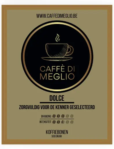 500 gr. koffie bonen 'DOLCE' Caffè Di Meglio 